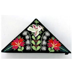Urban Outfitters Embroidered Triangle Jewelry Box